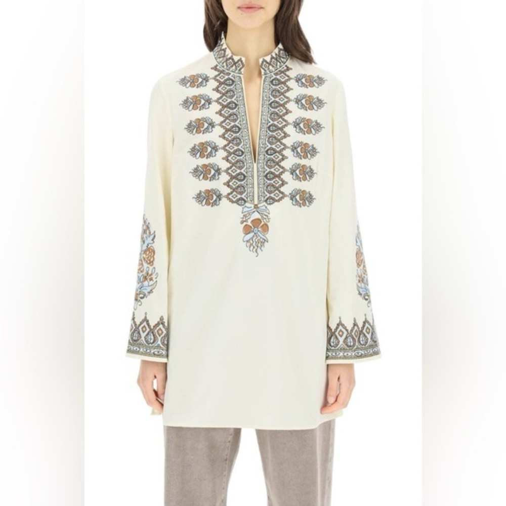 NWT Tory Burch Embroidered Cotton Tunic
Size M